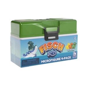Fisch Microfigure Mystery 4-Pack [4 RANDOM Figures & 1 DLC Included!] Green
